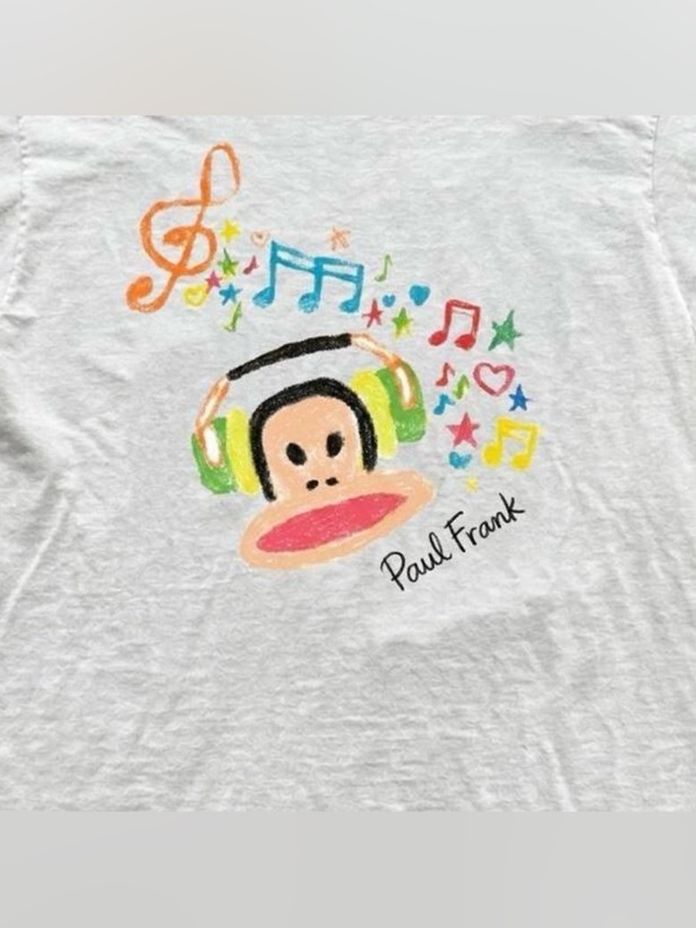 Paul Frank White Tee with Multicolor Music Julius Graphic - Picture 2 of 4